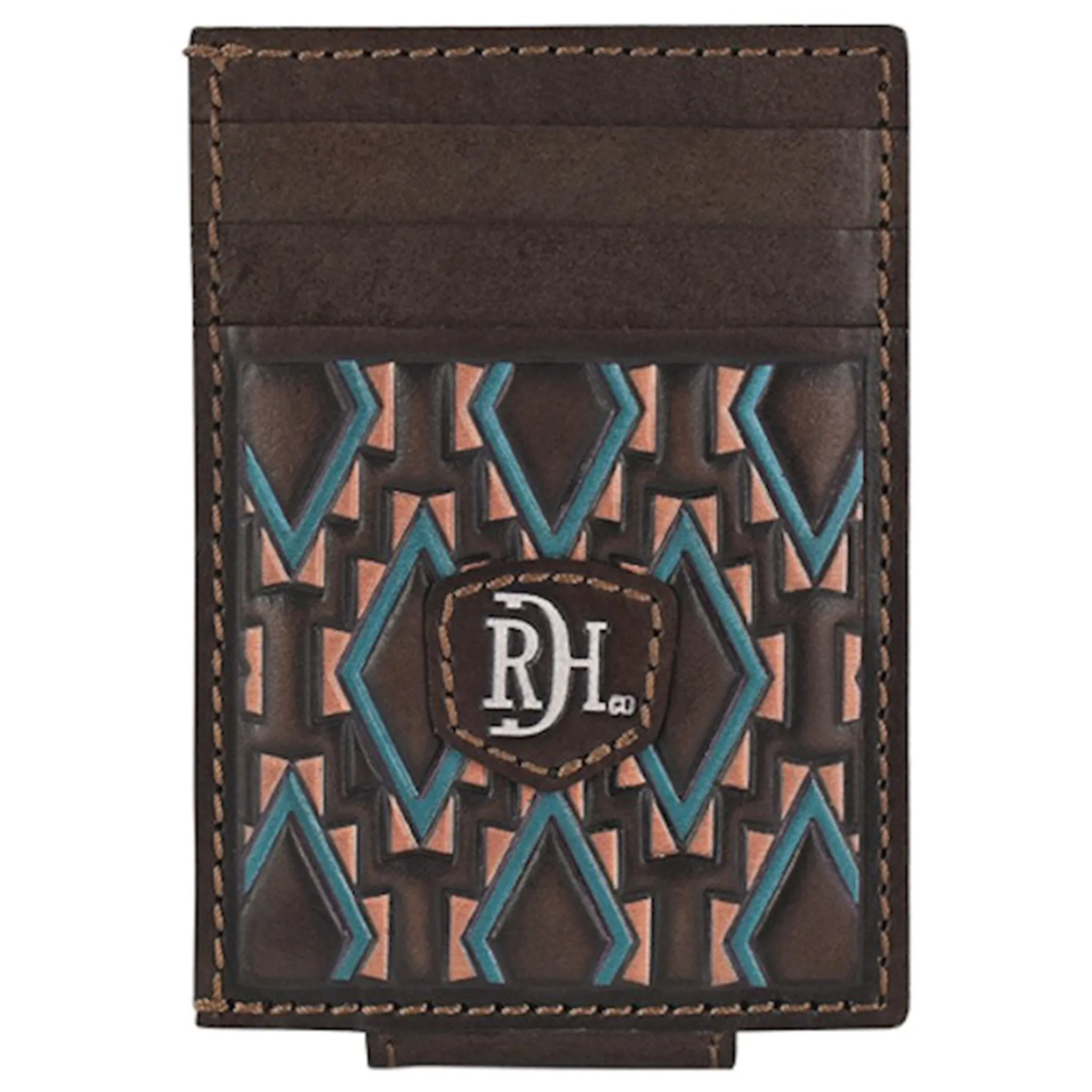 Red Dirt Money Clip Card Case Southwest Pattern sold by Western Edge