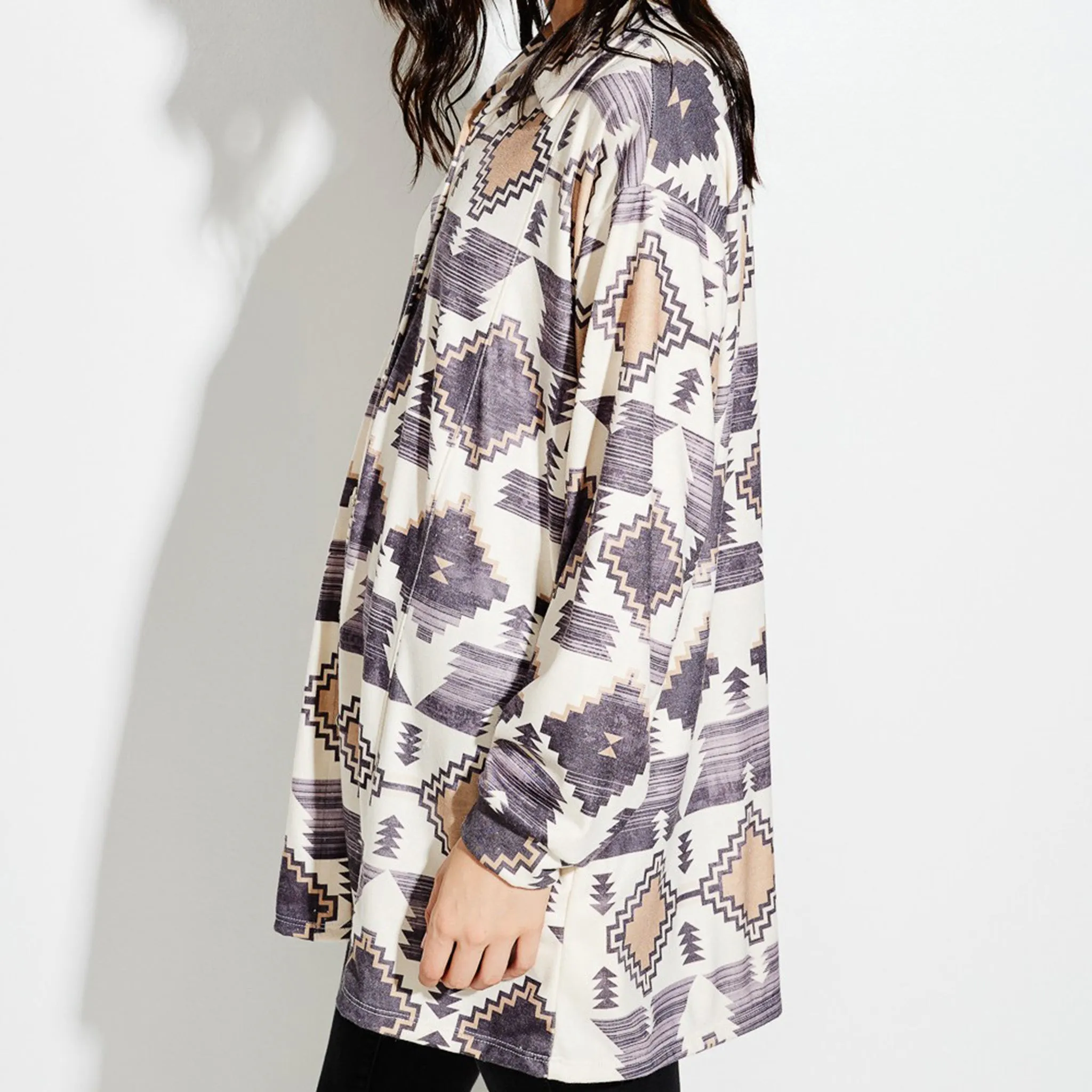 Phil Love Women's Aztec Boho Knit Shacket sold by Western Edge product image thumbnail 2