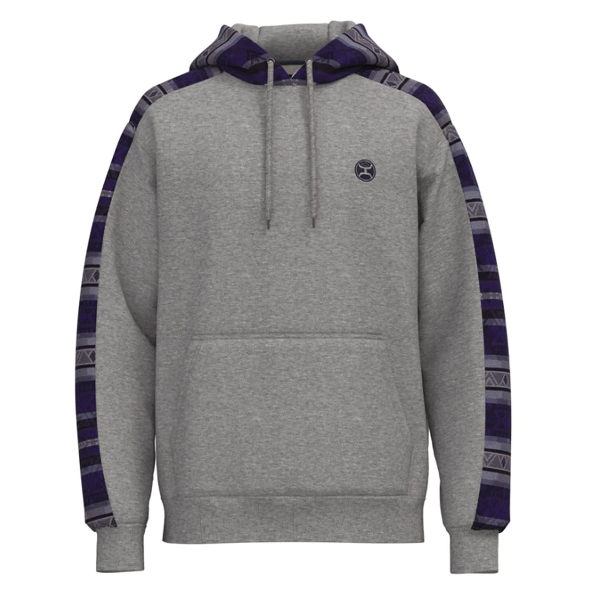 Hooey Men's Canyon Grey Aztec Hoodie sold by Western Edge