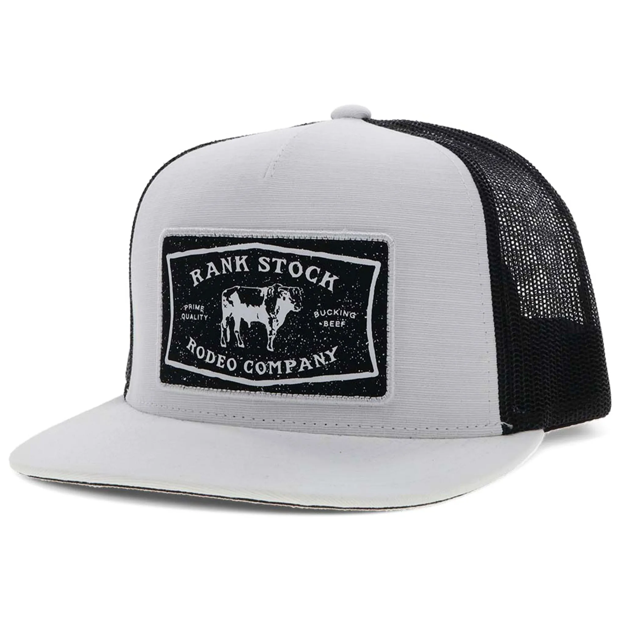 Hooey Rank Stock White/Black Cap sold by Western Edge