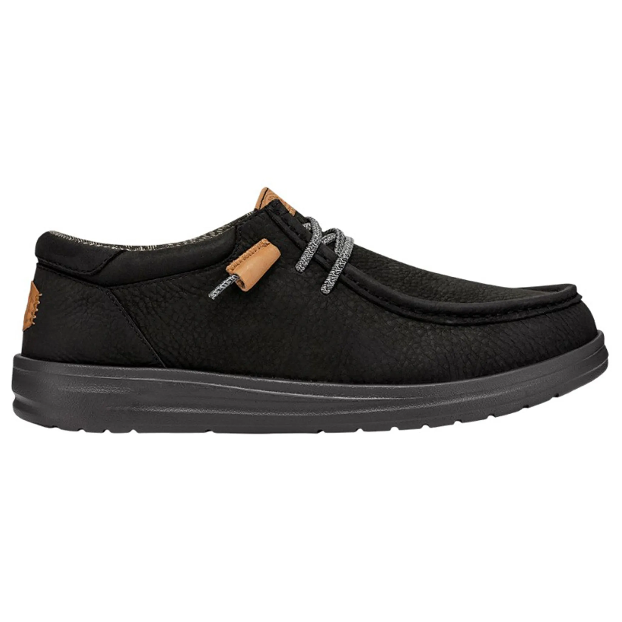Hey Dude Men's Wally Grip Leather Black sold by Western Edge product image thumbnail 4