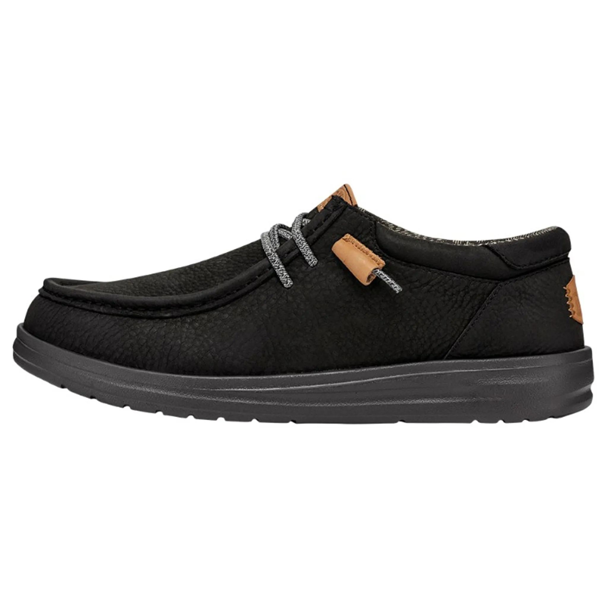 Hey Dude Men's Wally Grip Leather Black sold by Western Edge product image thumbnail 3