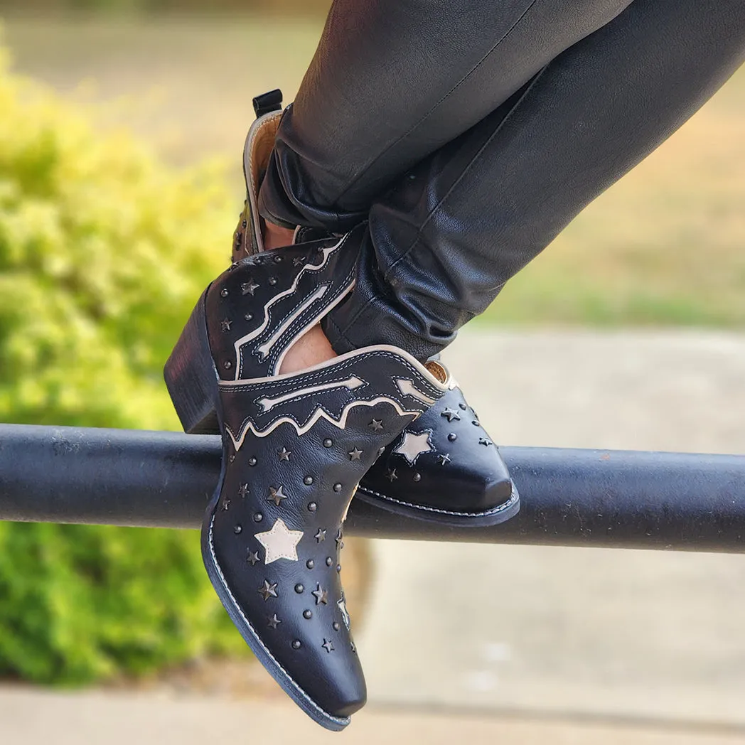 Lone Star Sky Split-top Leather Booties sold by Western Edge product image thumbnail 3