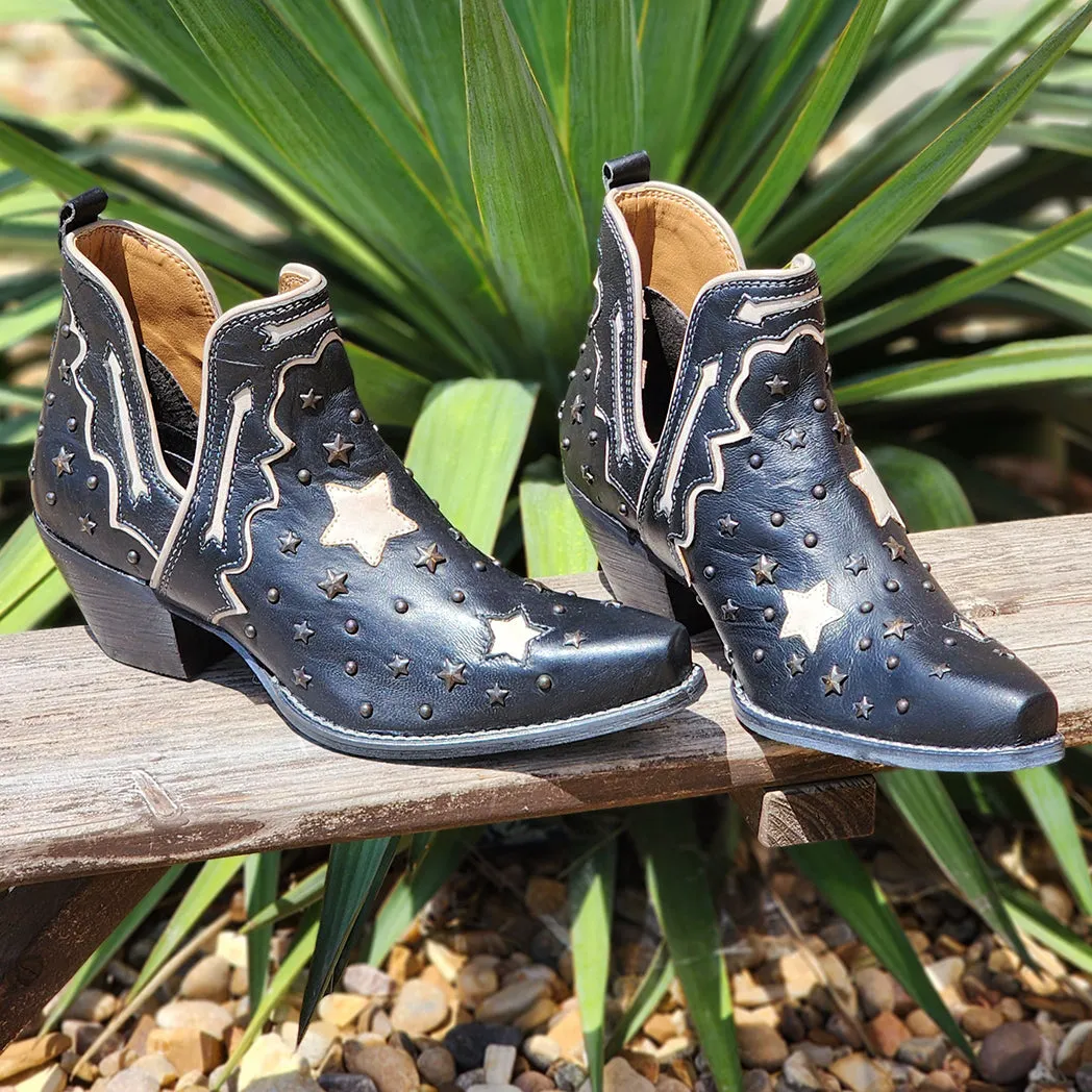 Lone Star Sky Split-top Leather Booties sold by Western Edge product image thumbnail 5