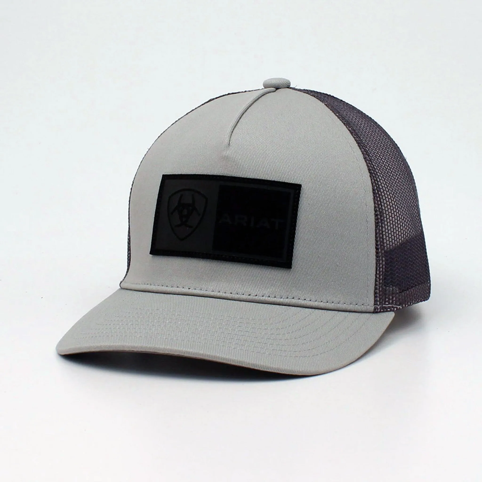 Ariat Grey Rectangle Patch Logo Cap sold by Western Edge