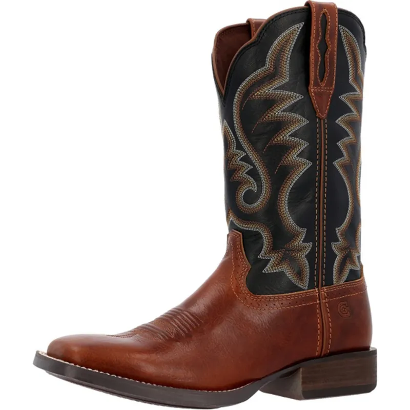 Durango Men's Saddlebrook Black Onyx/Brown Boots made by Western Edge