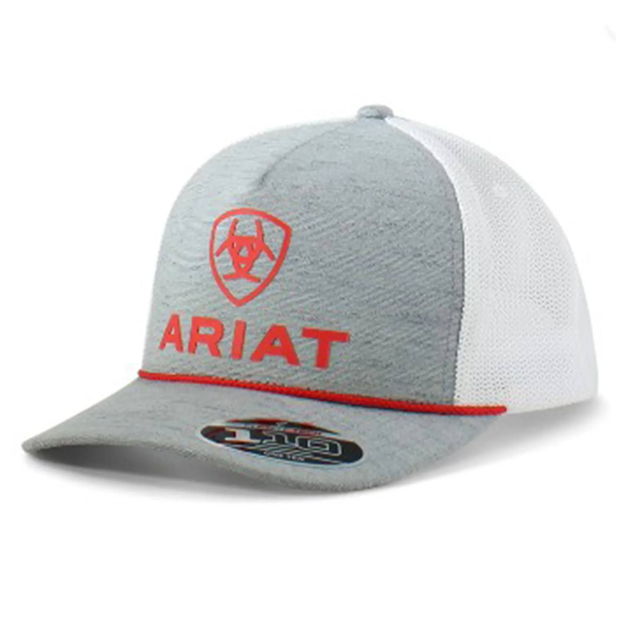 Ariat Red Rope Grey & White Red Cap sold by Western Edge