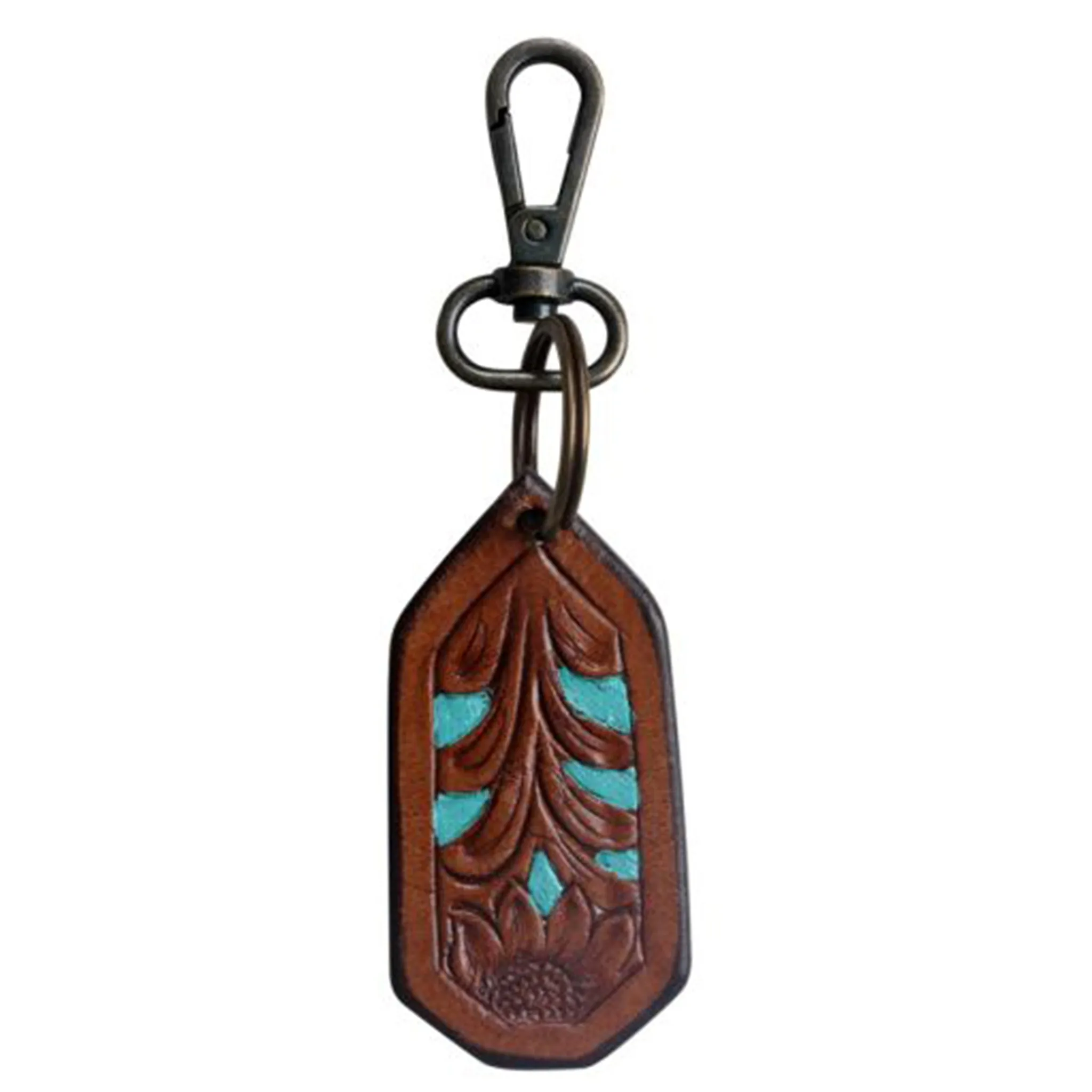 Myra Bags Turquoise Petal Keychain sold by Western Edge