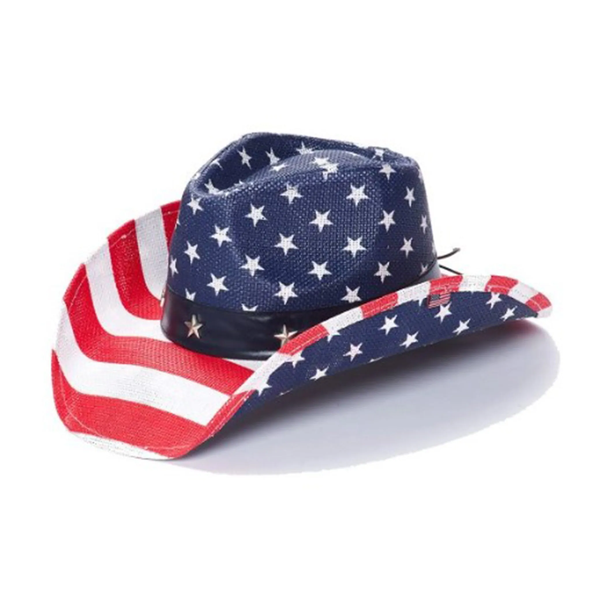 American Flag Toyo Straw Hat sold by Western Edge