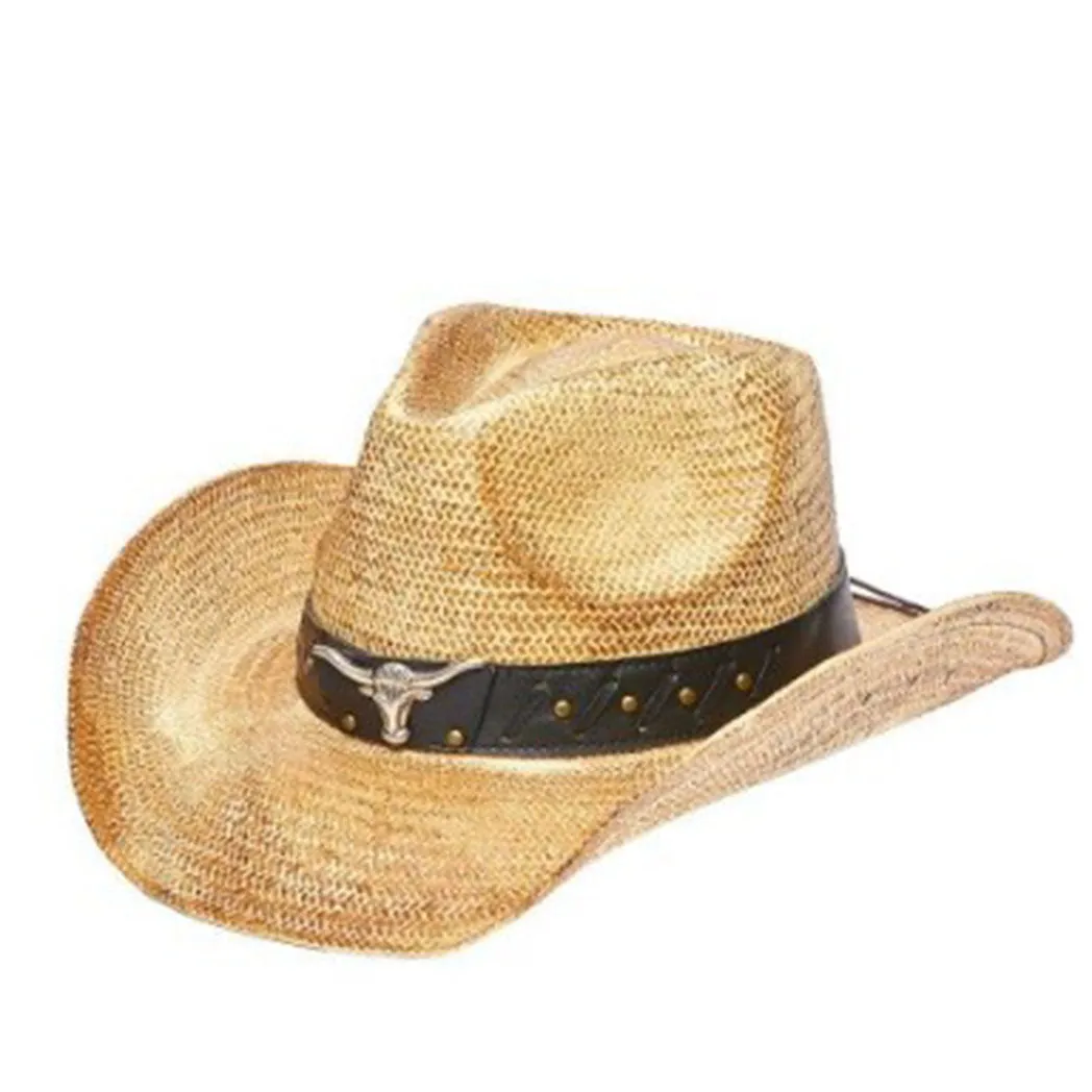 Toyo Straw Hat w/ Longhorn sold by Western Edge