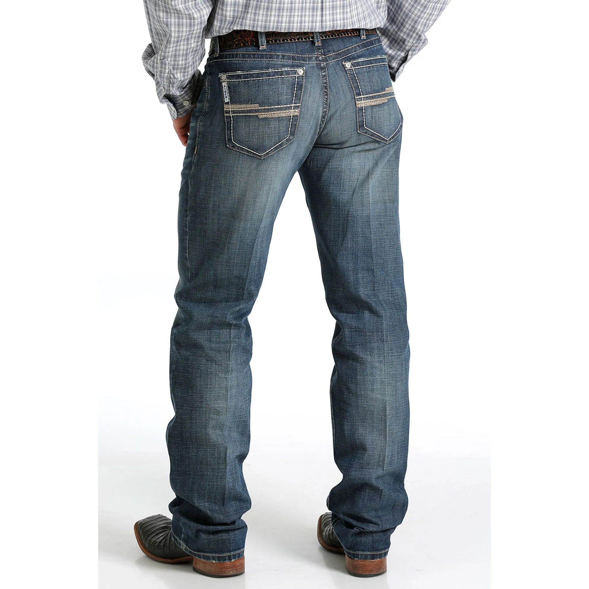 Cinch Men's Dark Stone White Label Jeans sold by Western Edge