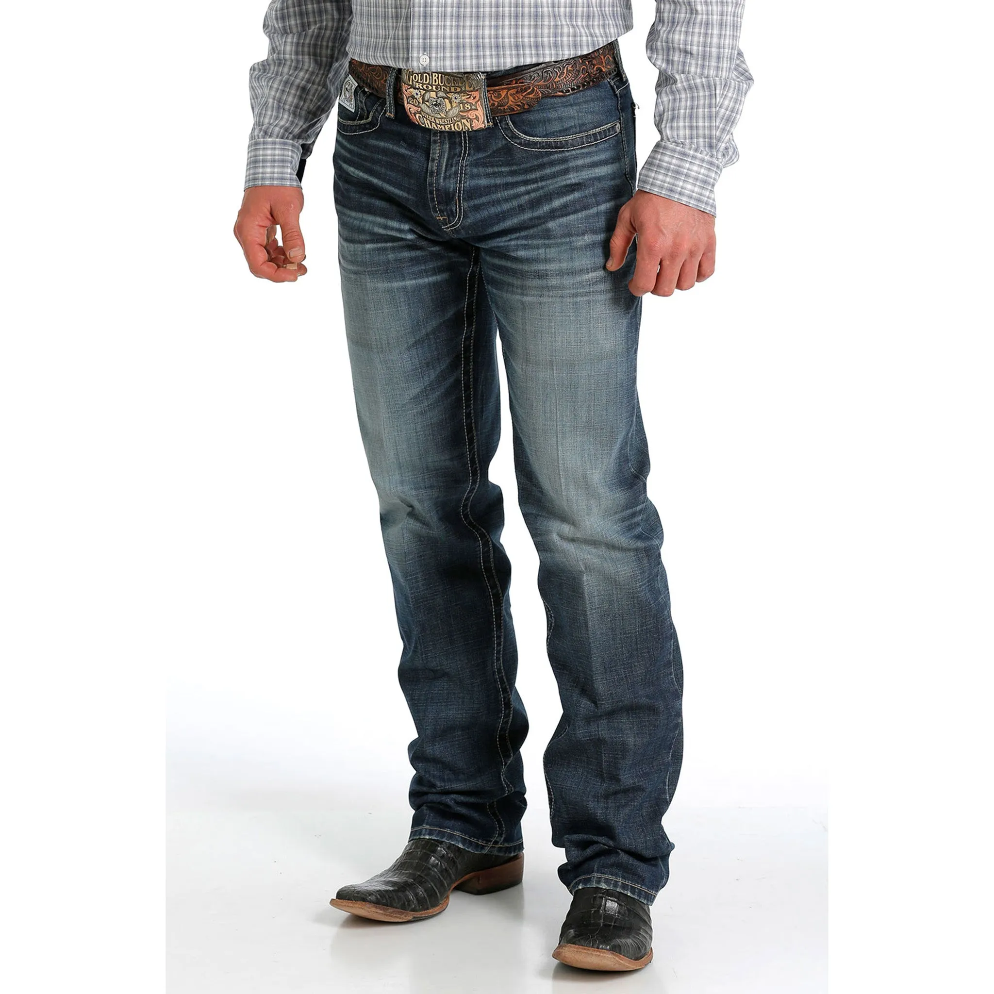 Cinch Men's Dark Stone White Label Jeans sold by Western Edge product image thumbnail 2