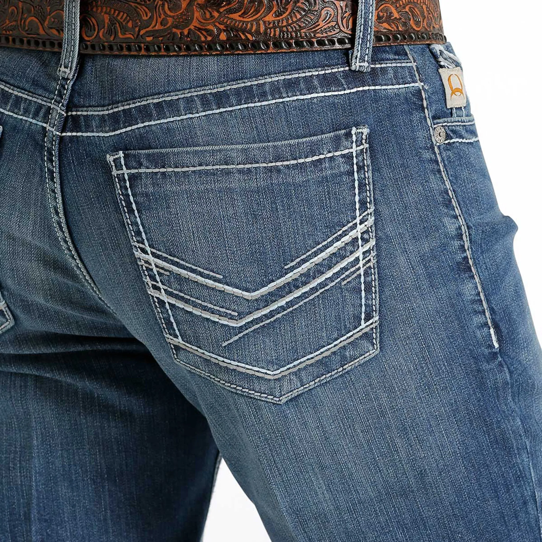 Cinch Men's Ian Medium Stonewash Jeans sold by Western Edge product image thumbnail 3