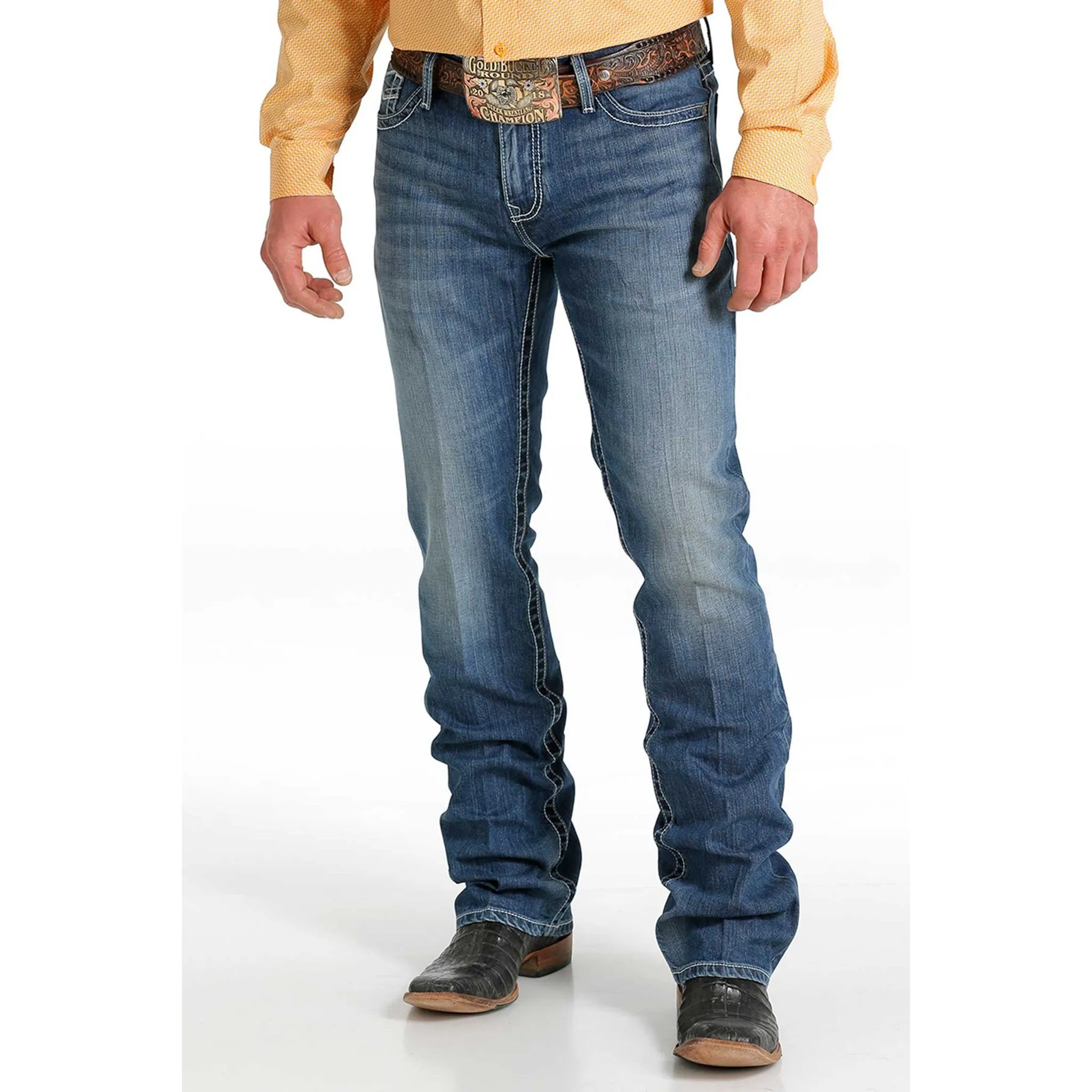 Cinch Men's Ian Medium Stonewash Jeans sold by Western Edge product image thumbnail 2
