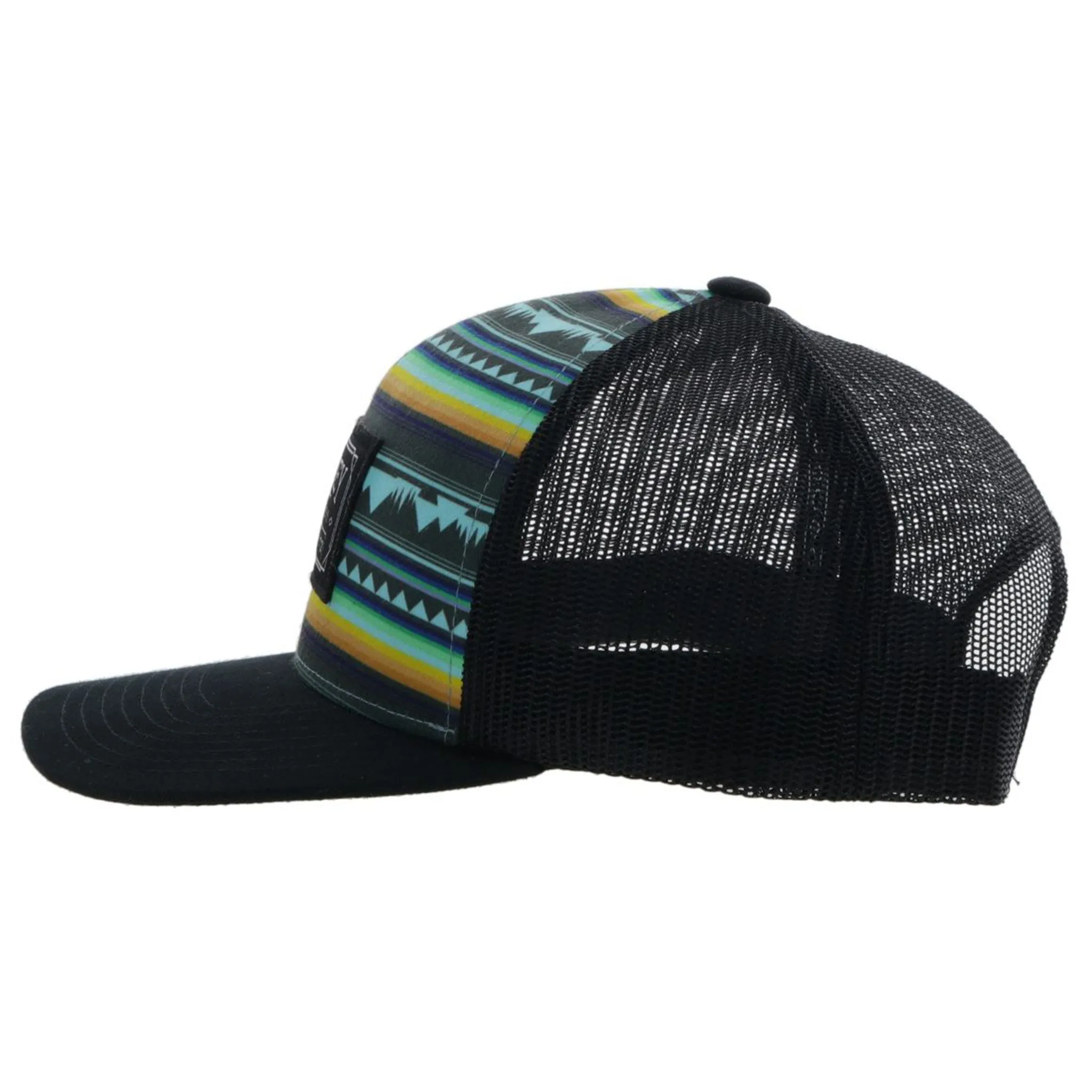 Hooey Doc Turquoise & Black Aztec Cap sold by Western Edge product image thumbnail 2