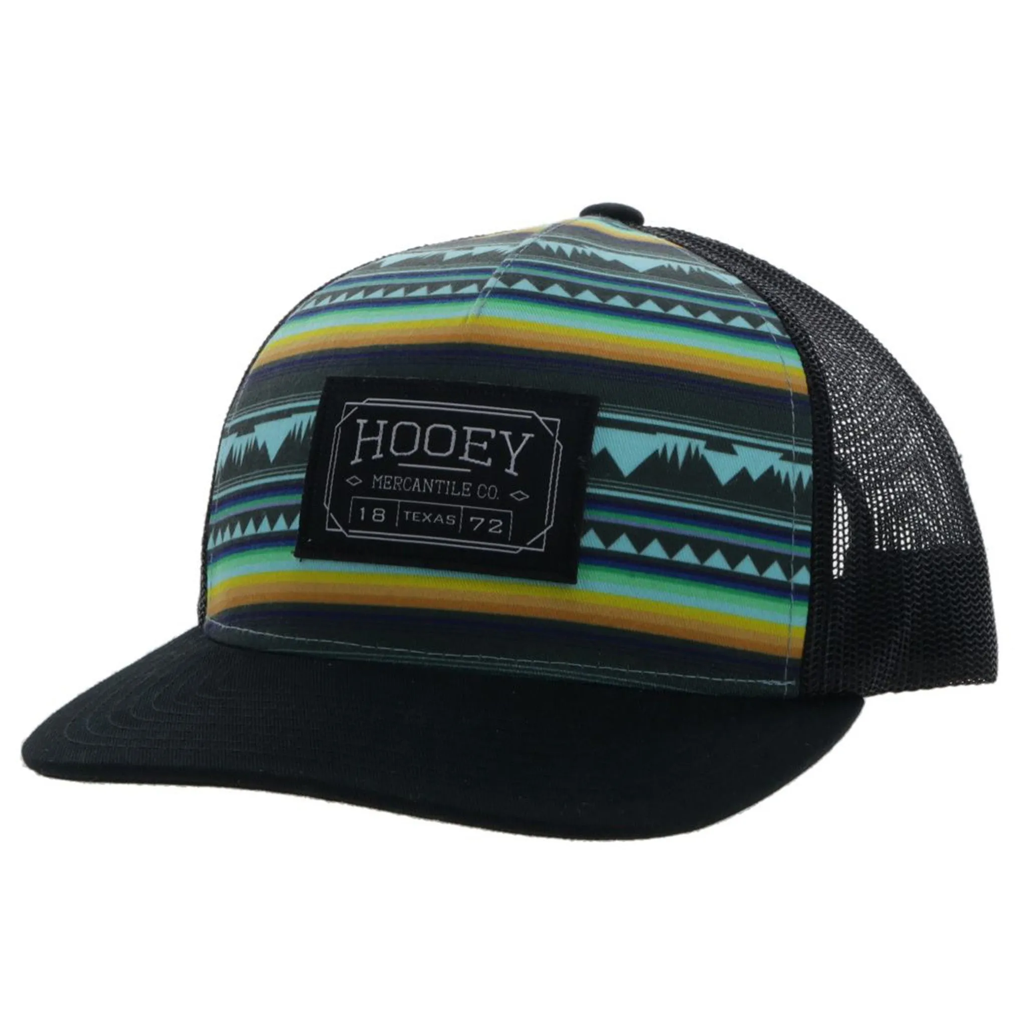 Hooey Doc Turquoise & Black Aztec Cap sold by Western Edge