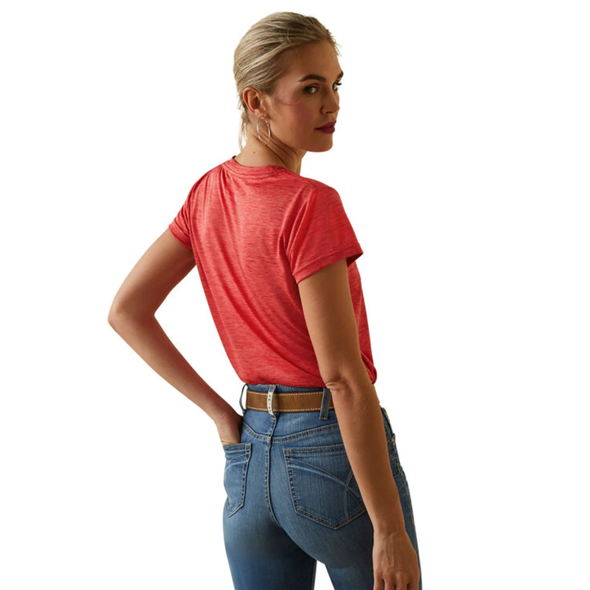 Ariat Women's Aura Orange Shirt sold by Western Edge product image thumbnail 3