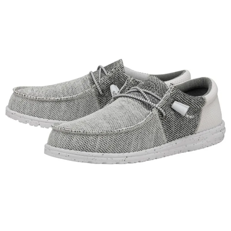 Hey Dude Men's Wally Tri Stone White made by Hey Dude
