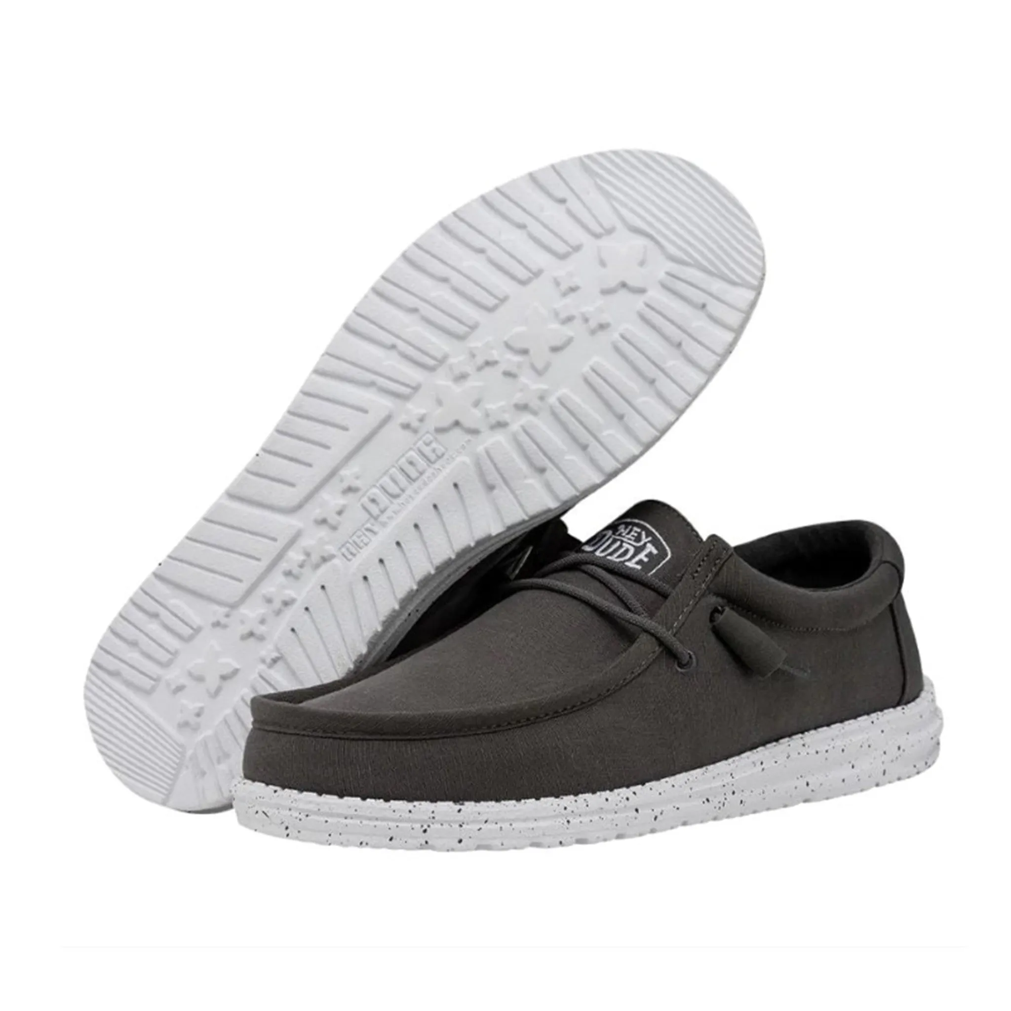 Hey Dude Wally Slub Canvas Dark Grey sold by Western Edge product image thumbnail 2