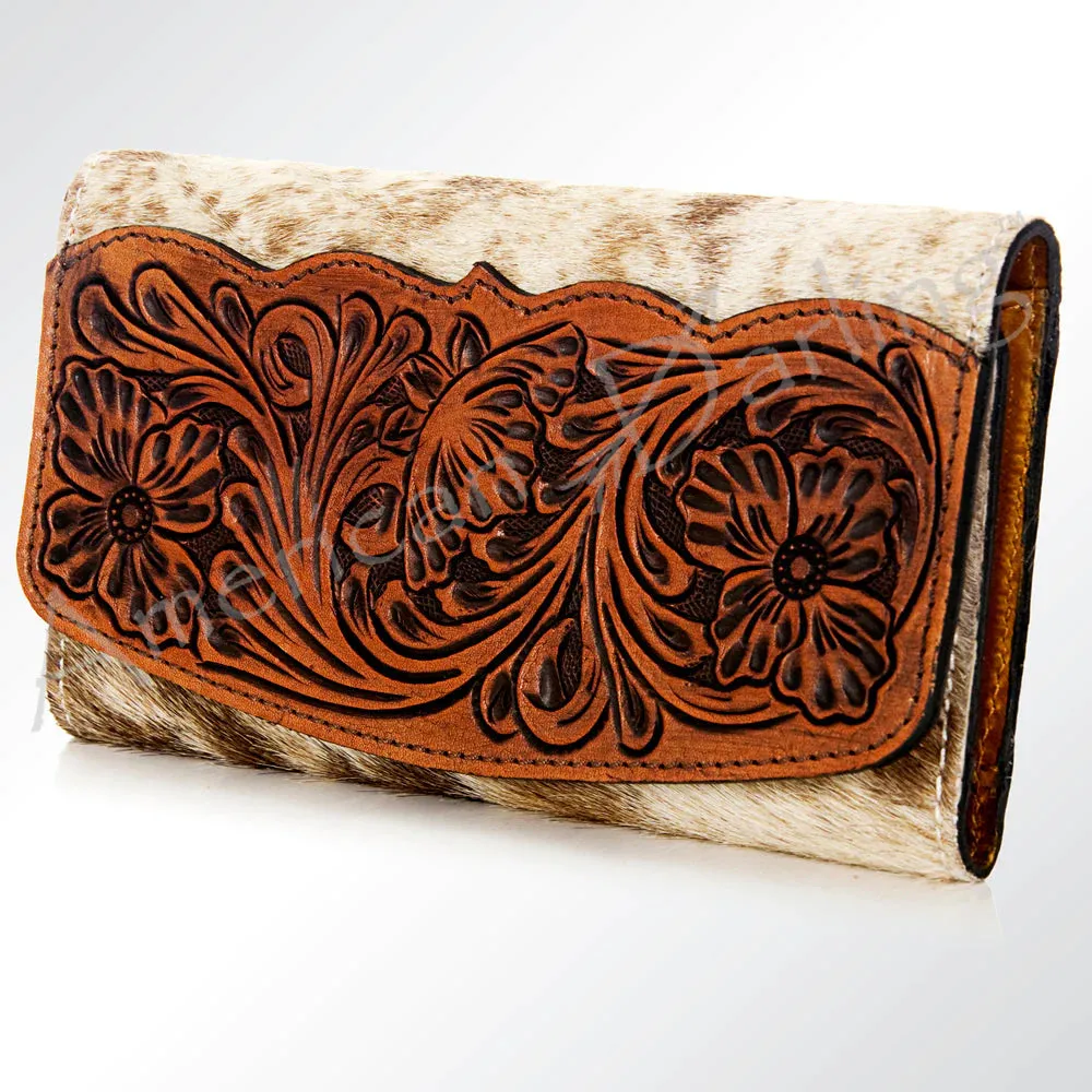 American Darling Hide Tooled Flap Wallet sold by Western Edge product image thumbnail 4