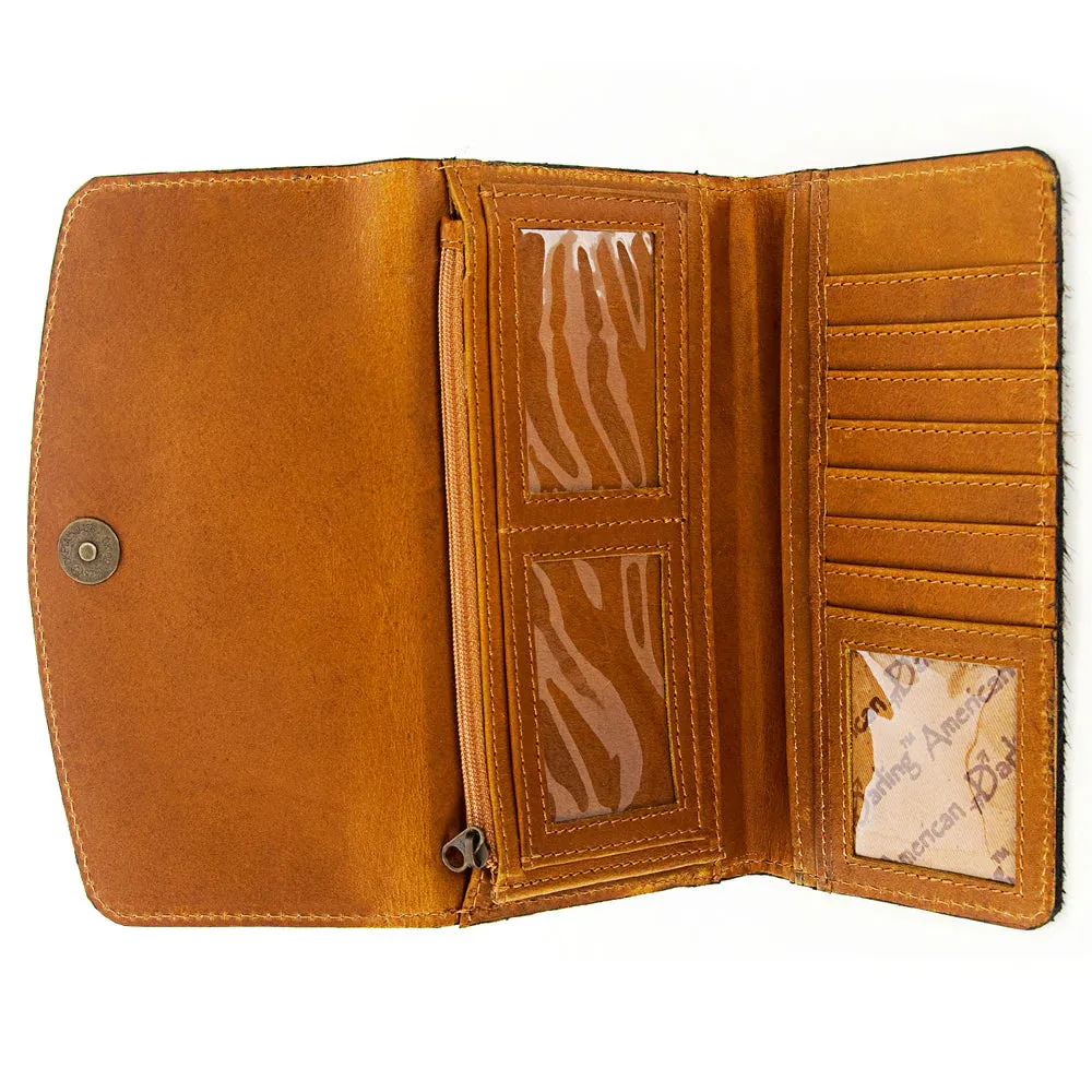 American Darling Hide Tooled Flap Wallet sold by Western Edge product image thumbnail 3