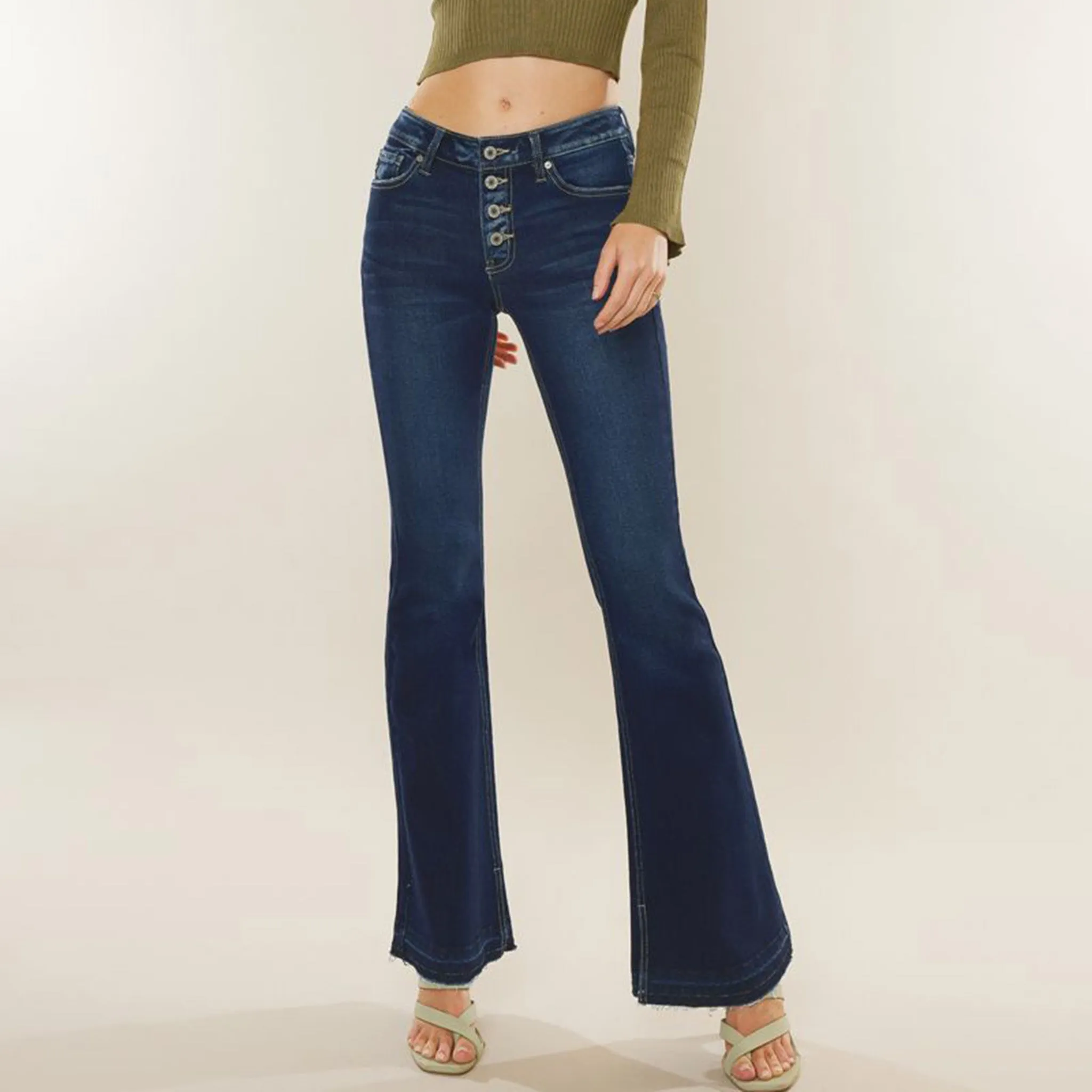 Kancan Lurice Mid Rise Flare sold by Western Edge