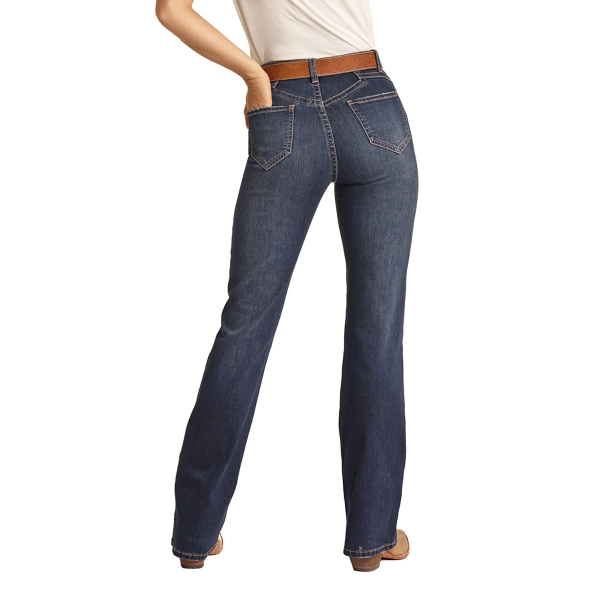 Dark Vintage High Rise Jean sold by Western Edge product image thumbnail 2