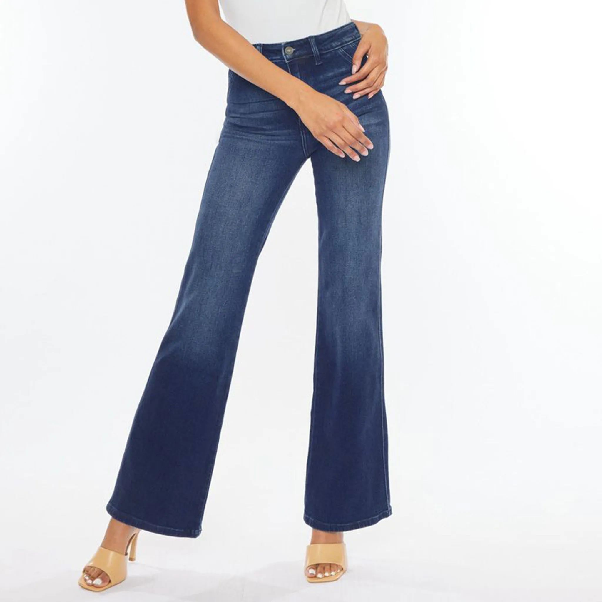 Kancan Dark Ultra High Slim Flare Jeans sold by Western Edge product image thumbnail 3