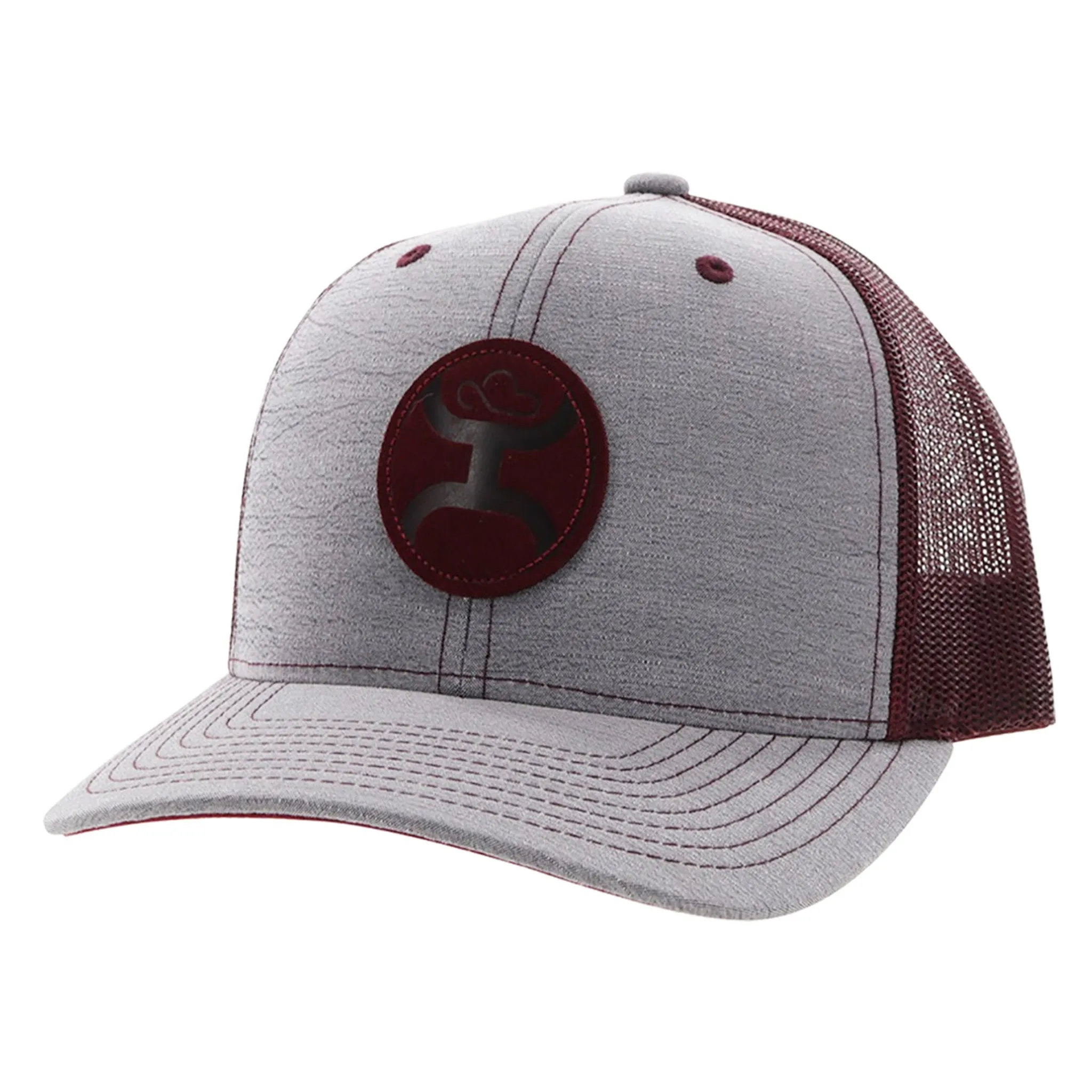Hooey Blush Grey & Burgundy Cap sold by Western Edge product image thumbnail 3