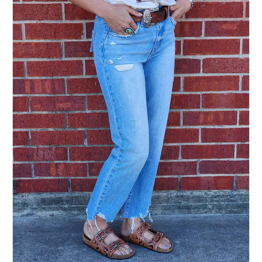 Flying Monkey Angie High Rise Straight Leg Crop Jean sold by Western Edge product image thumbnail 2