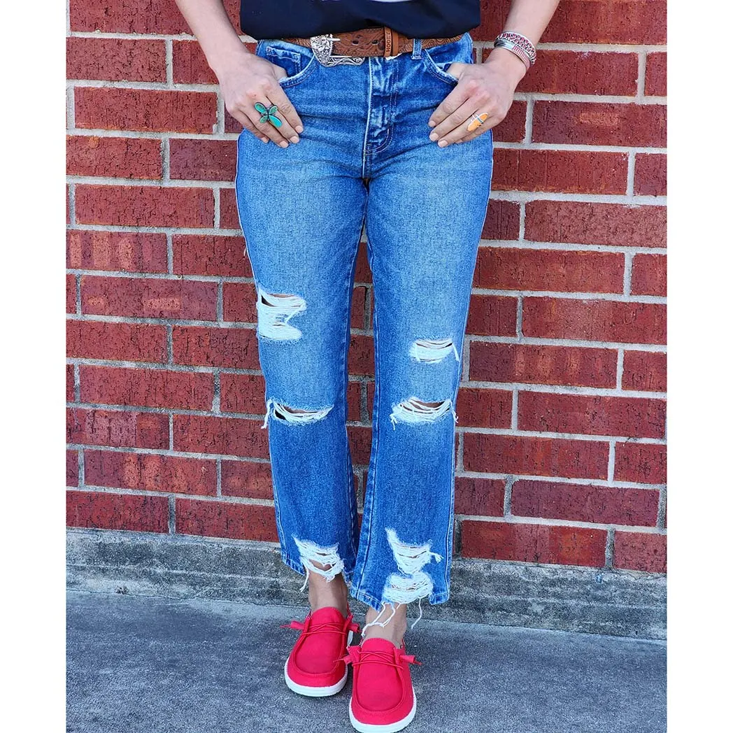 Flying Monkey High Rise Straight Lolita Jean sold by Western Edge