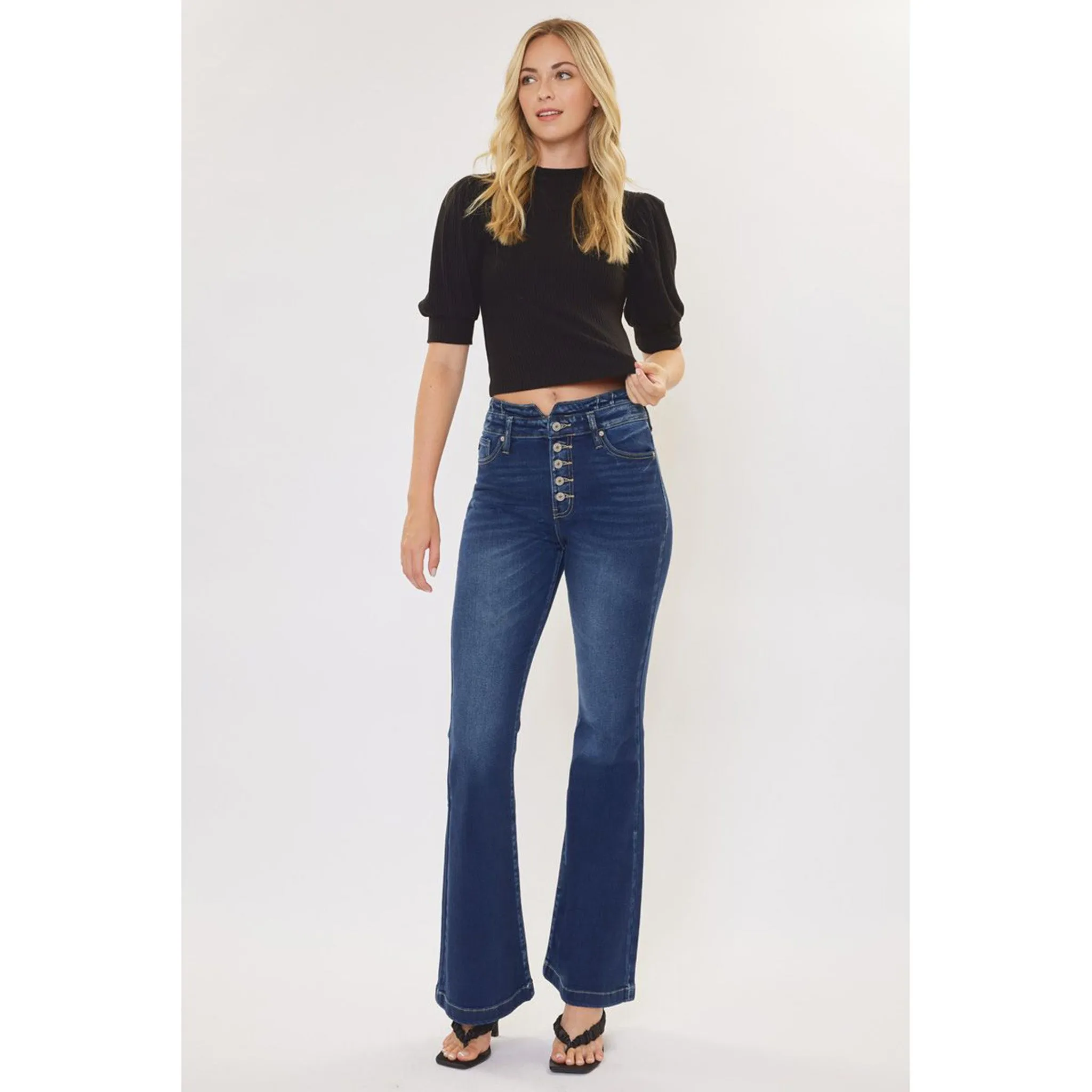 Kancan Mason Ultra High Rise Curvy Flare Jeans sold by Western Edge product image thumbnail 2