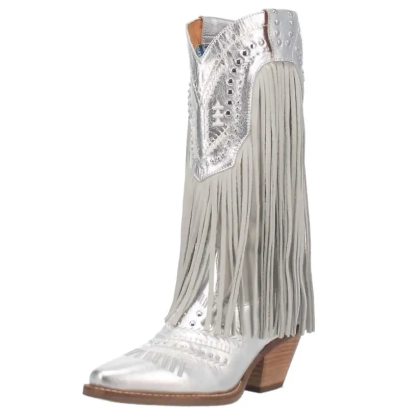 Dan Post Dingo Gypsy Fringe Silver Boots made by Dan Post