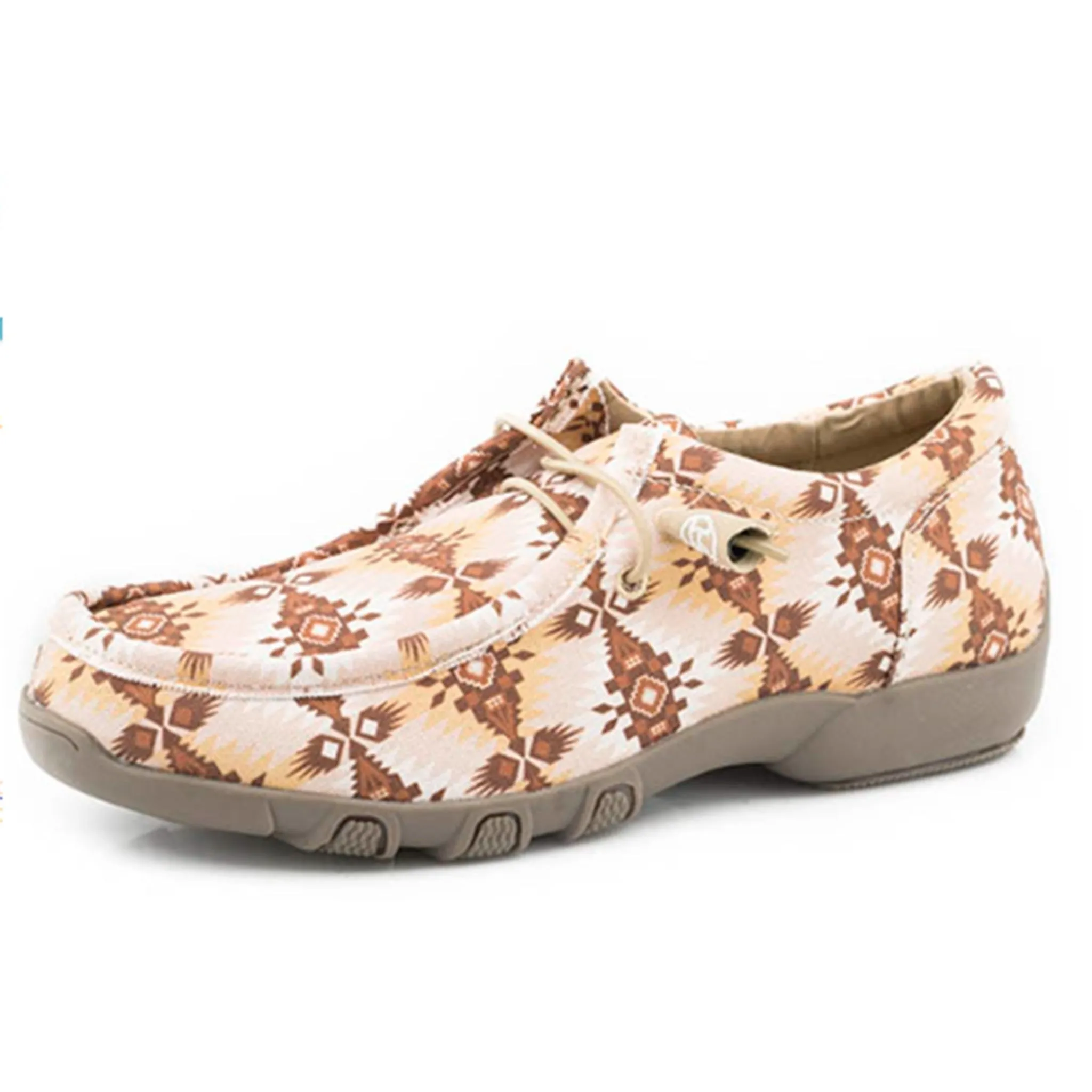 Roper Tan Aztec Canvas Shoe sold by Western Edge