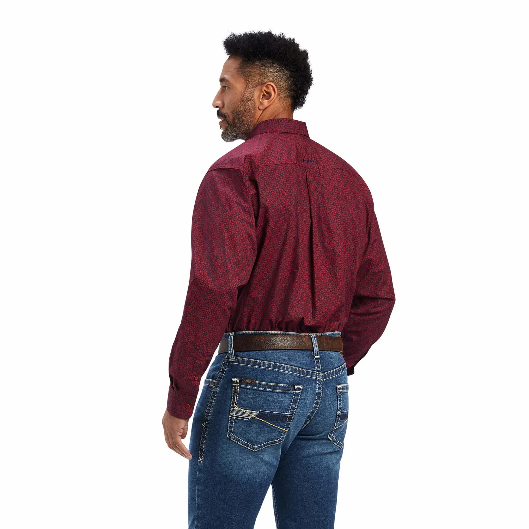 Ariat Men's Diamond Print Shirt sold by Western Edge product image thumbnail 2