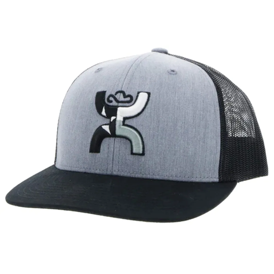 Hooey Grey/Black Texican Cap- 3 Color Hooey Up Patch sold by Western Edge