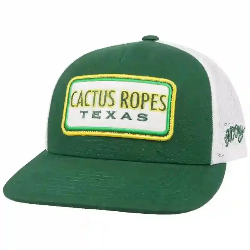 Hooey Green/White Cap-Cactus Ropes Patch sold by Western Edge