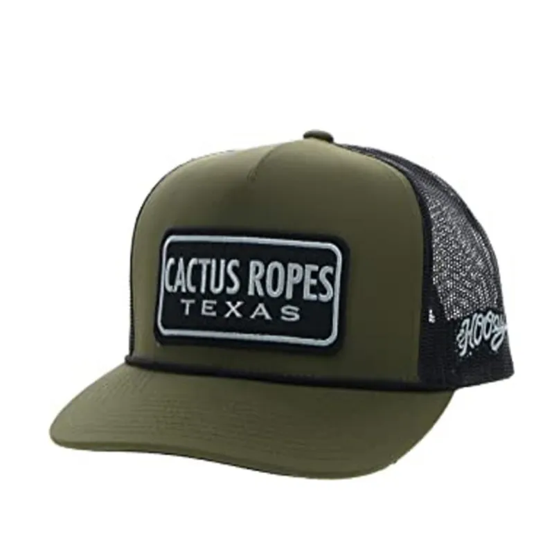 Hooey Cactus Rope Olive Cap made by Western Edge