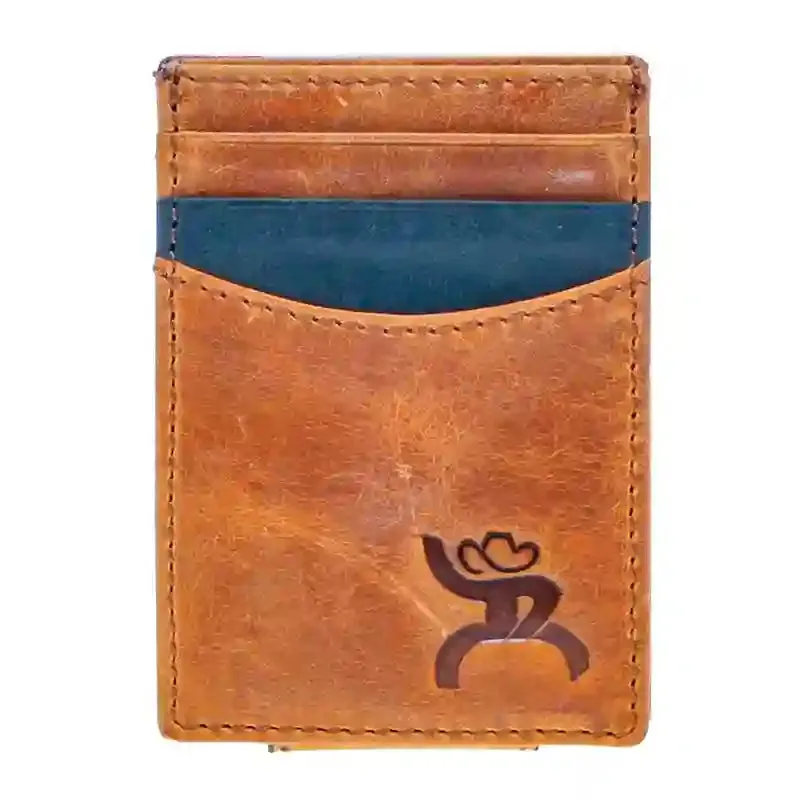 Hooey Roughy Money Clip Wallet-Natural Oiled made by Western Edge
