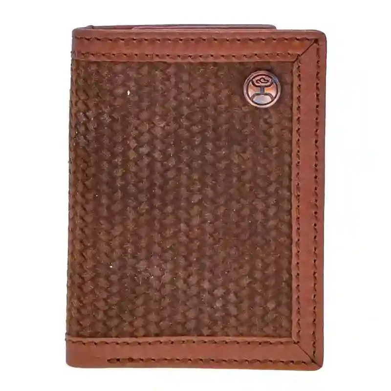 Hooey Basket Weave Trifold Wallet sold by Western Edge