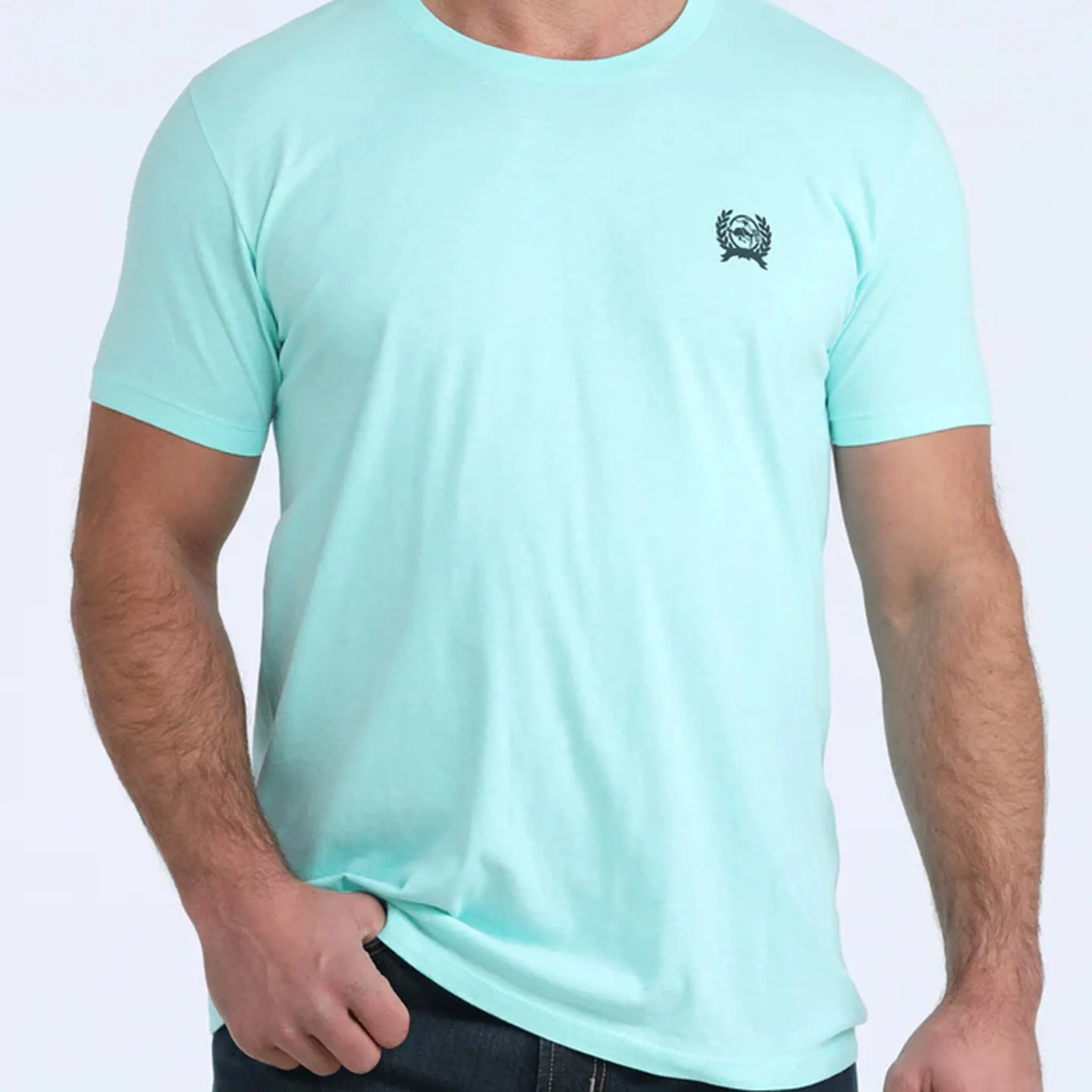 Cinch Americas Finest Farmer Teal Short Sleeve Shirt sold by Western Edge product image thumbnail 2