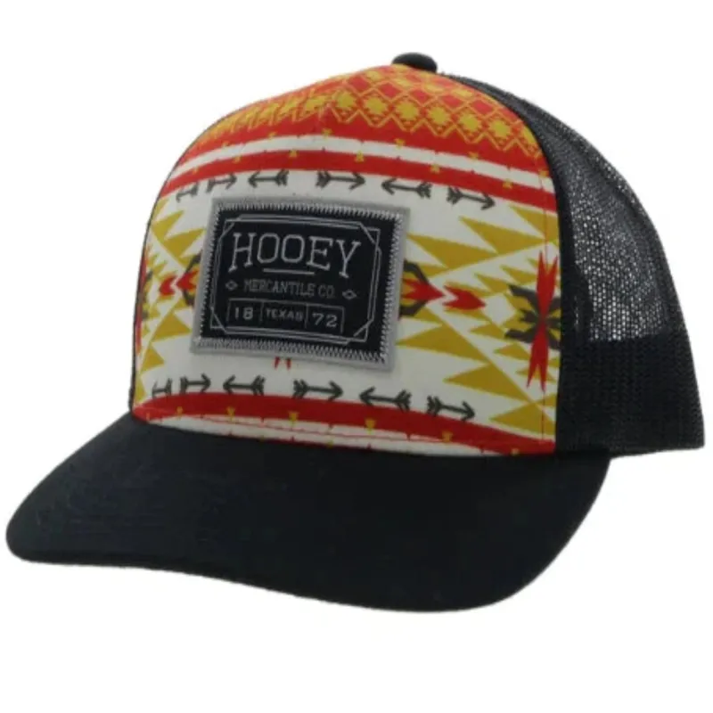 Hooey "Doc" Red/Black Aztec Cap made by Western Edge