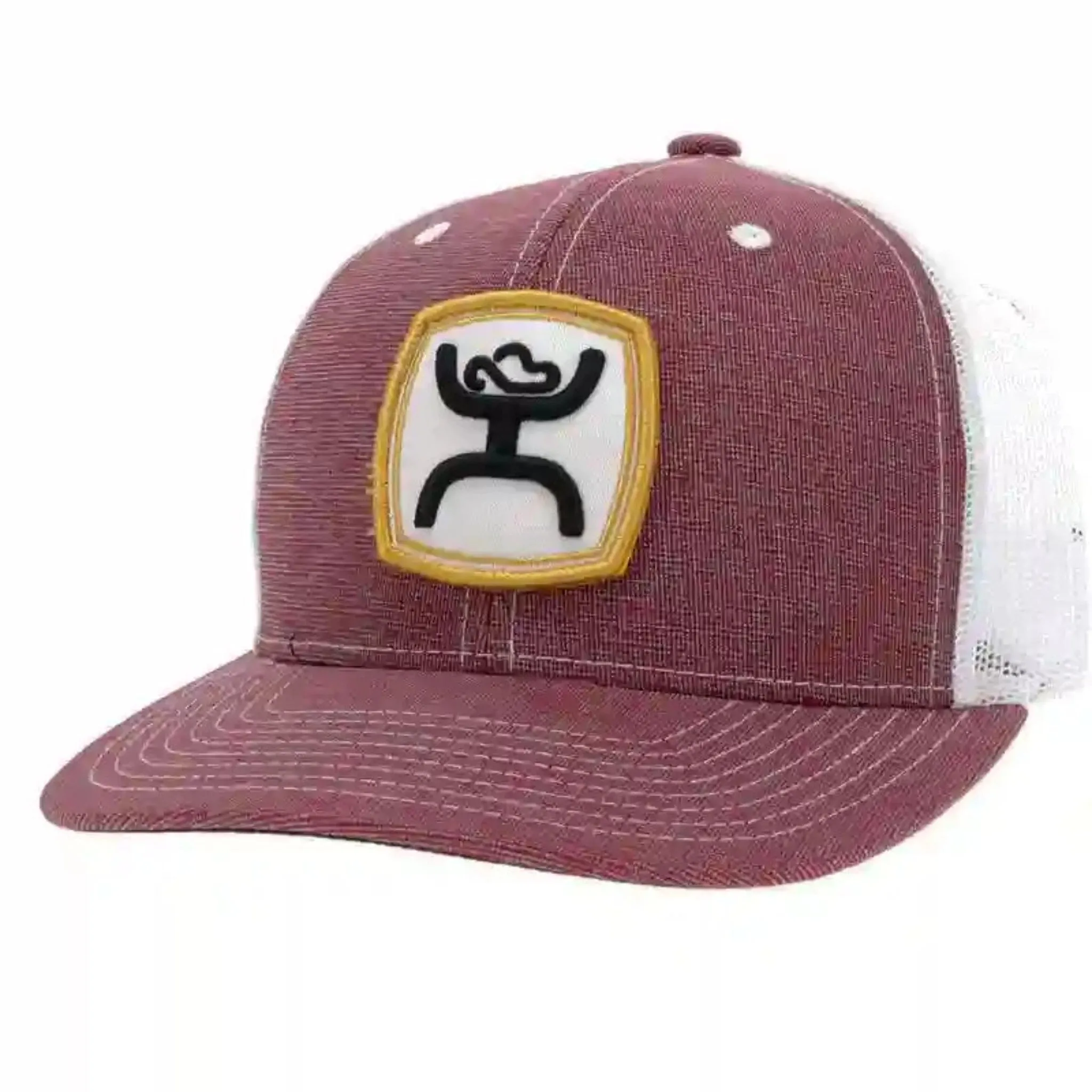 Hooey Burgundy & White Hooey Up Cap sold by Western Edge
