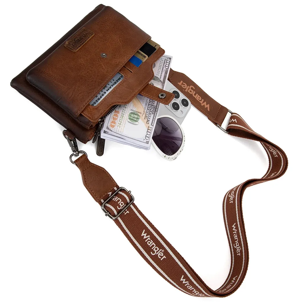 Montana West Wrangler Dual Zip Compartment Crossbody sold by Western Edge product image thumbnail 4