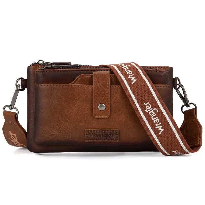 Montana West Wrangler Dual Zip Compartment Crossbody made by Montana West