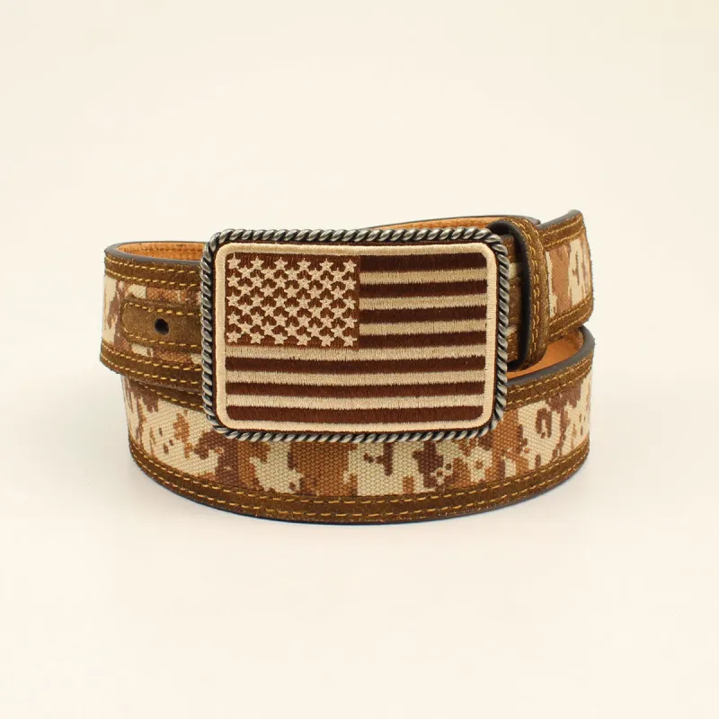 Ariat Men's Brown Digital Camo Belt made by Ariat
