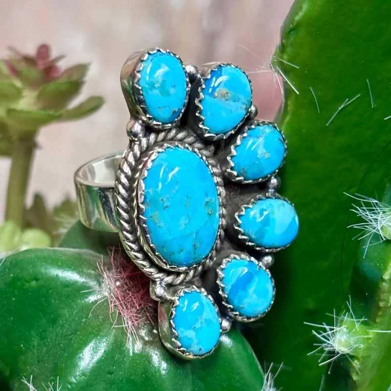 "Jaci" Cluster Adjustable Ring made by Western Edge