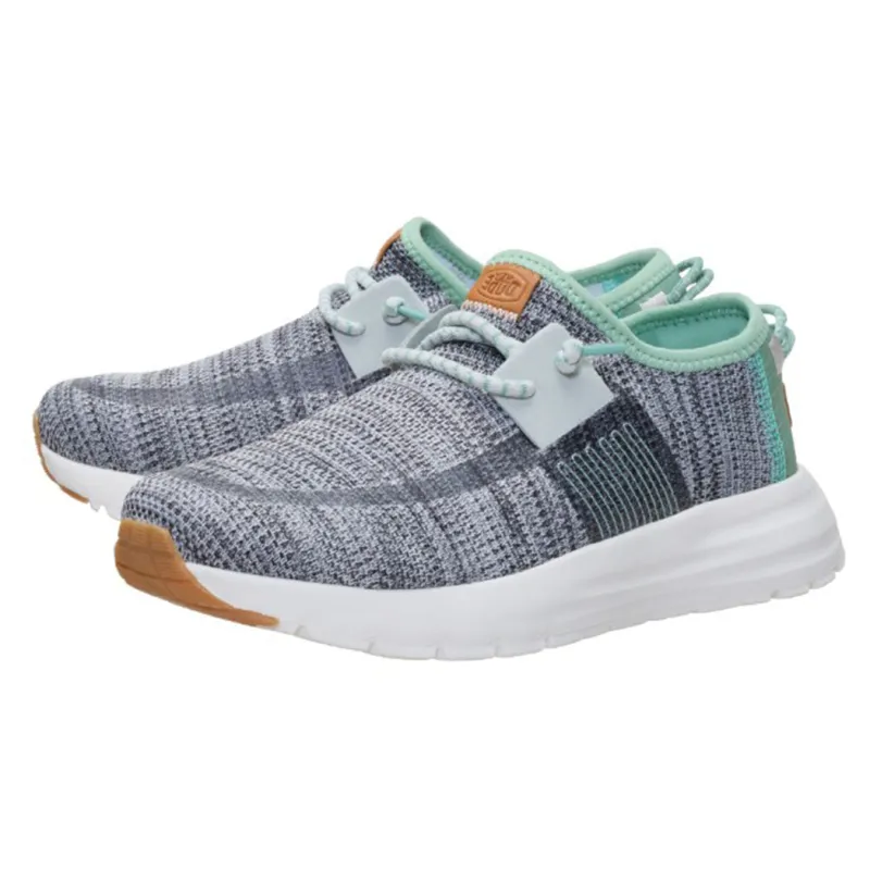Hey Dude Women's Grey Sirocco Stretch Sox Shoe made by Hey Dude