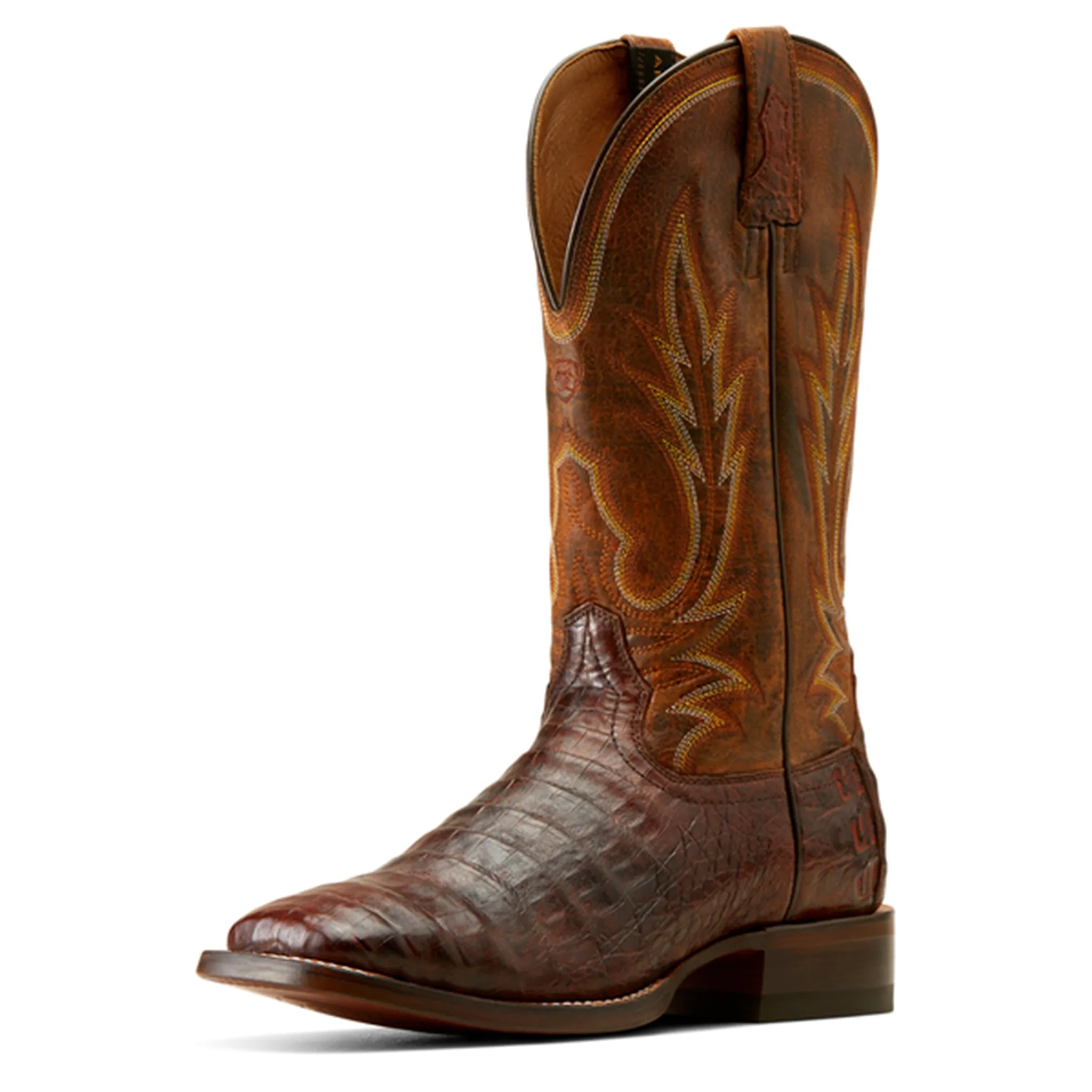 Ariat Dark Amber Caiman Square Toe sold by Western Edge product image thumbnail 2