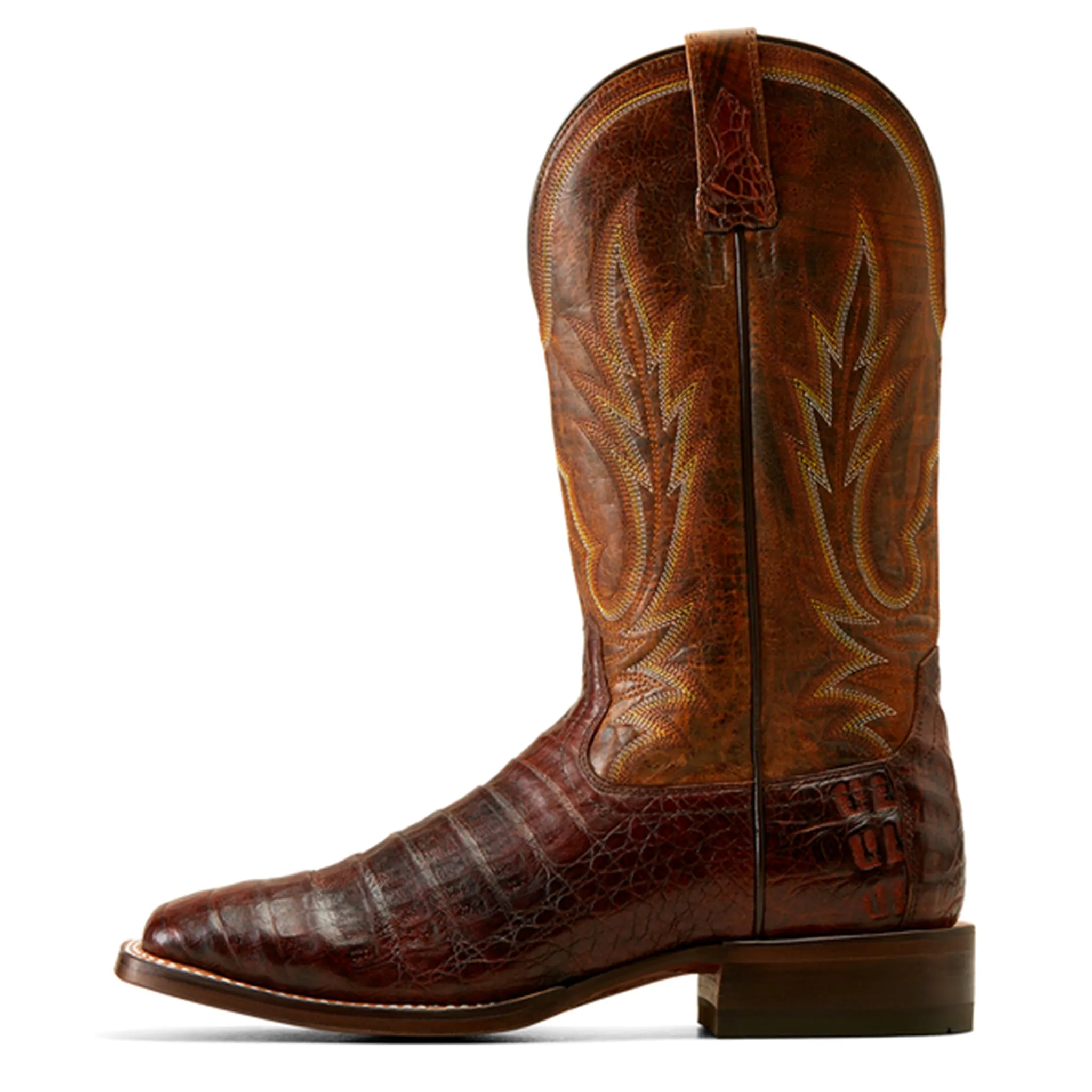 Ariat Dark Amber Caiman Square Toe sold by Western Edge product image thumbnail 4